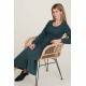 Tranquillo Long Jersey Dress geoflower