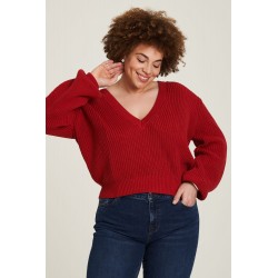 Tranquillo Knitted Jumper with V-neck samba