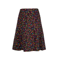 Lalamour A-line skirt Flowery brown