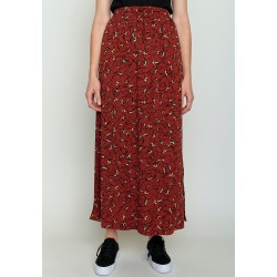 Greenbomb Full Bloom Smart- Midi Skirt Winter Red
