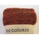 De Colores Pulswärmer 100% Baby-Alpaca rotbraun mel.