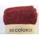 De Colores Pulswärmer 100% Baby-Alpaka bordeauxrot