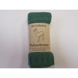 De Colores Pulswärmer 100% Baby-Alpaca Apfelgrün
