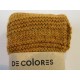 De Colores Pulswärmer 100% Baby-Alpaka senfgelb melange