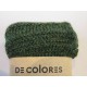 De Colores Pulswärmer 100% Baby-Alpaca moosgrün mel.