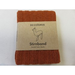 De Colores Stirnband 100% Baby-Alpaca Papaya