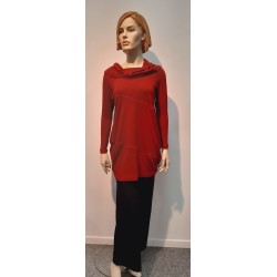 Bamboo Belgium Tunic High Collar  Bordeaux