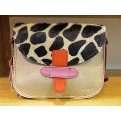 Soruka Paula Flip Flap beige-print - blauw-aubergine