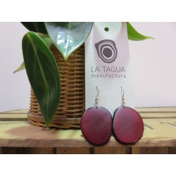 La Tagua Carlaret bordeaux silber 925