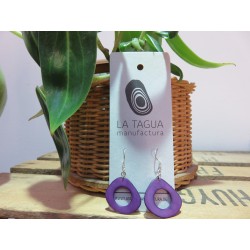 La Tagua Doniret paars Tagua, zilver 925