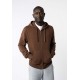 Melawear Hoodie mit Reissverschluss Devedas brown