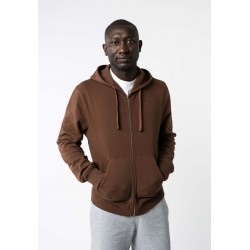 Melawear Hoodie mit Reissverschluss Devedas brown