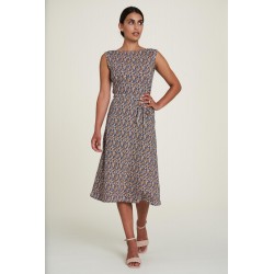 Tranquillo Dress with tie belt shelly