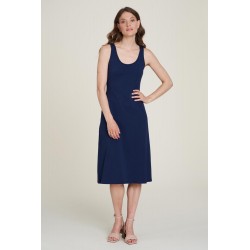 Tranquillo Dress with back details deep navy