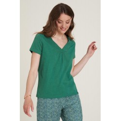 Tranquillo Shirt with V-Neck palmleaf
