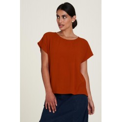 Tranquillo Feminine EcoVero Blouse red earth