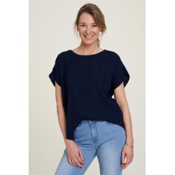 Tranquillo Feminine EcoVero Blouse deep navy