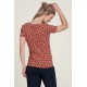 Tranquillo Shirt with waterfall neckline songbird