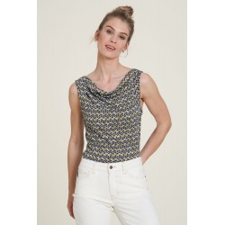 Tranquillo Top with waterfall neckline bamboo