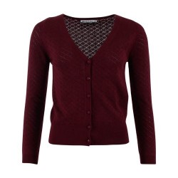 Chills & Fever Cardigan Gerdy wine