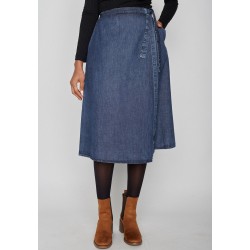Greenbomb Hug Skirt Light Denim