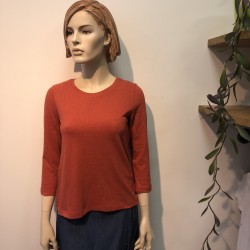 Madness Shirt, 3/4-Arm mahagoni