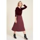 Tranquillo Waisted Jersey skirt petals