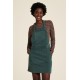 Tranquillo Short curduroy dress green rain