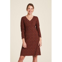 Tranquillo Jersey dress with V-neck scallop