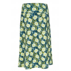 Lalamour Skirt Claudia midi Foliage navy