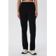 Leela Cotton Ripp Hose Schwarz