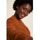 Tranquillo Patterned knitted jumper caramel