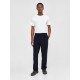 Knowledge FLINT wide corduroy chino pants night sky