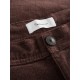 Knowledge FLINT wide corduroy chino pants deep mahogany