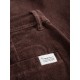 Knowledge FLINT wide corduroy chino pants deep mahogany