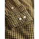 Knowledge Regular fit double layer checkered shirt yellow check