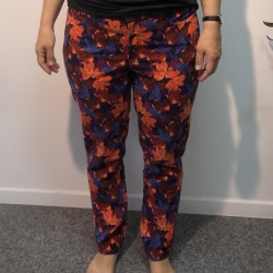 Madness Hose weites Bein red orange
