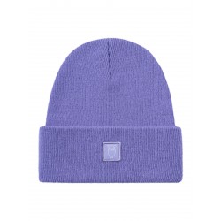 Knowledge Double layer wool beanie violet tulip