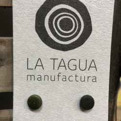 La Tagua Topo donkergroen Tagua, zilver 925 La Tagua Topo donkergroen Tagua, zilver 925