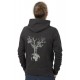 Life-Tree Hoodie Weltenbaum Unisex Zipper Heather Grey