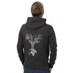 Life-Tree Hoodie Weltenbaum Unisex Zipper Heather Grey