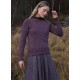Fisherman 100% M.F. Merino Wool Ladies Sweater Dark Mauve Dark Mauve 240