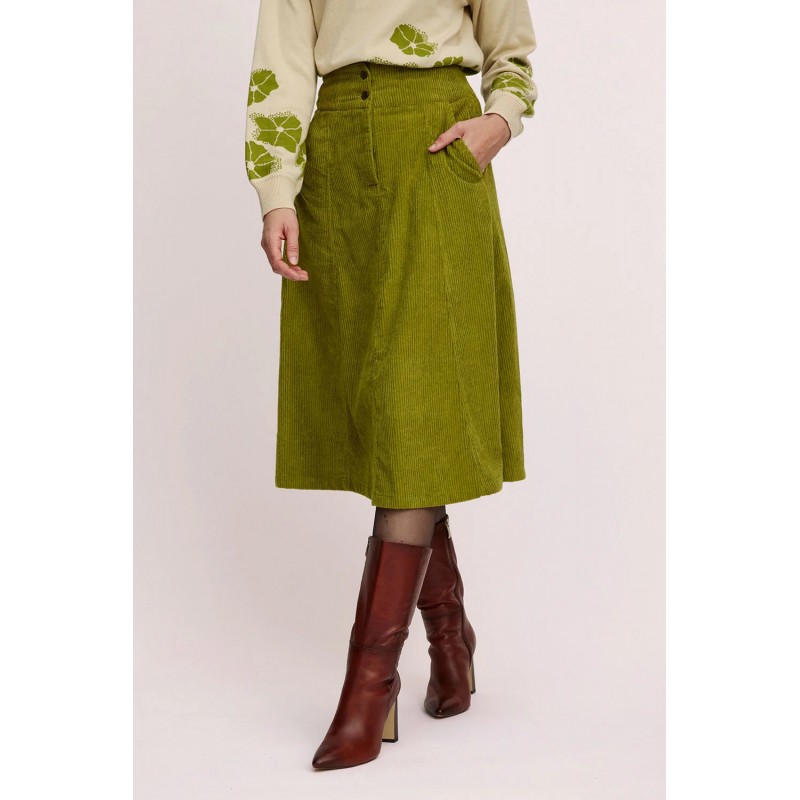 Tranquillo Corduroy Skirt Golden Cypress Organic Cotton Golden Cypress Tranquillo Corduroy Skirt Golden Cypress Organic Cotton Golden Cypress