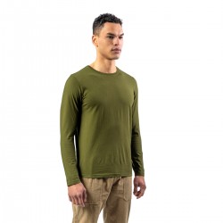 Living Crafts Terik Moss Green Langarm Shirt Moss Green 1060