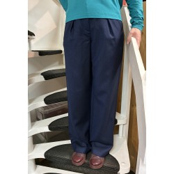 Bloomers Jenny Marine Fishgrät 100% Schurwolle 04 Marine