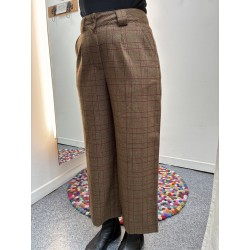 Bloomers Carina 100% Schurwolle Braun-Kariert Culotte Braun-Kariert 02