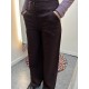 Bloomers Marlene 100% Schurwolle Weitem Bein Bordeaux