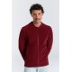 Leela Cotton Unisex Baseballjacke Bordeaux Bordeaux