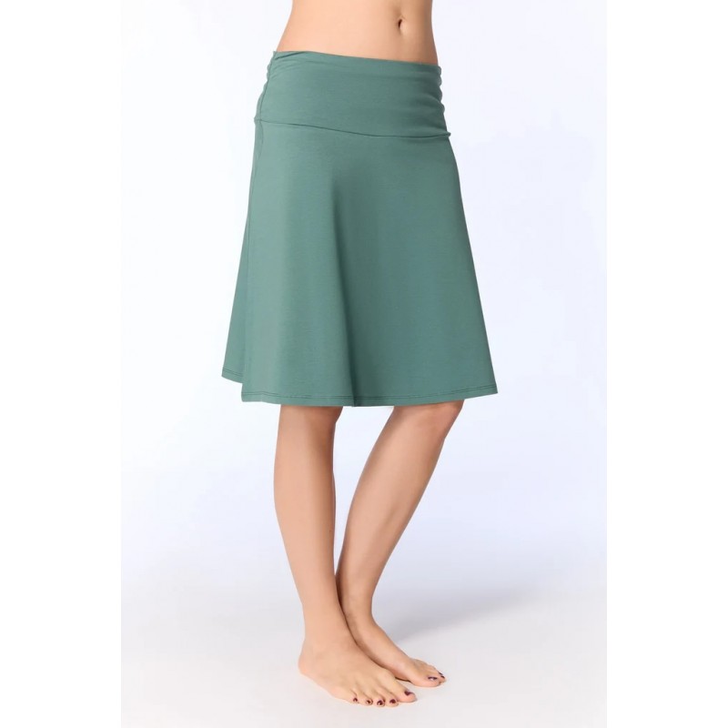 Leela Cotton Damen Rock Grûnblau Grünblau 100