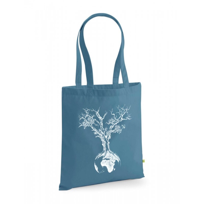 Life-Tree Organic Tasche Weltenbaum Blau Blau